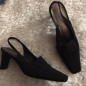 Comfortable Black Sling back shoes
